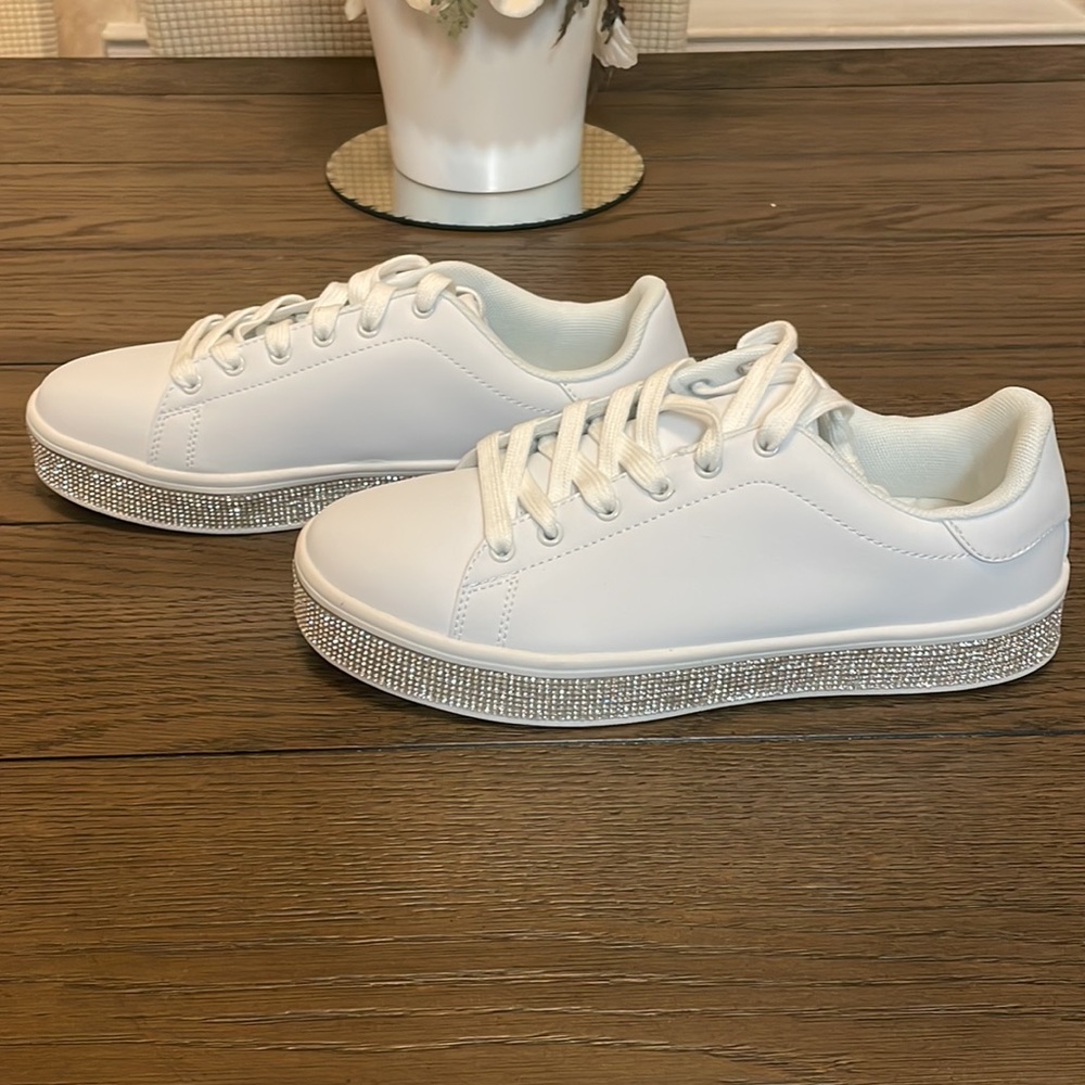 UUBARIS WOMENS GLITTER FASHION SNEAKERS